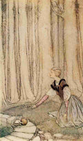 Arthur Rackhams 17 The Frog Prince A4 Photo Print