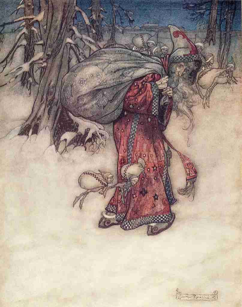 Arthur Rackhams 18 Santa Claus A4 Photo Print