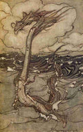 Arthur Rackhams 25 The Sea Serpent A4 Photo Print
