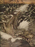 Arthur Rackhams 36 The Leviathan A4 Photo Print