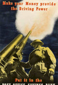 Artillery Explosion Savings Vintage Retro Advert Poster A4 Photo Print