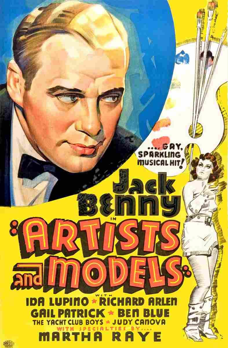 Artists and Models 1937 01 film star poster A4 Photo Print