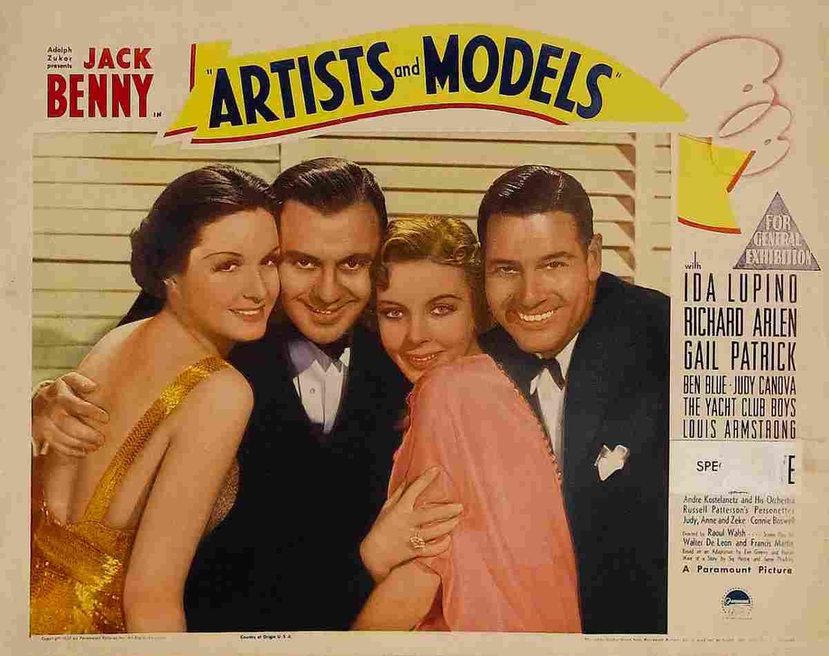 Artists and Models 1937 02 film star poster A4 Photo Print