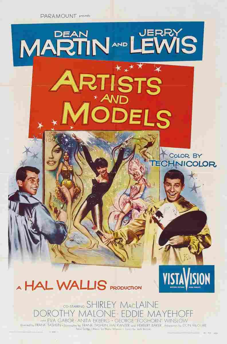 Artists and Models 1955 01 film star poster A4 Photo Print