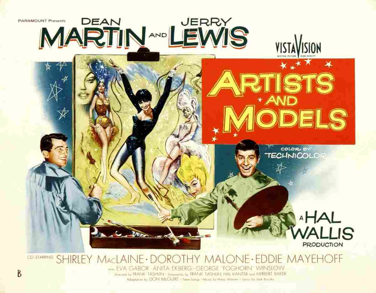 Artists and Models 1955 02 film star poster A4 Photo Print