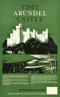 Arundel Castle Exterior Vintage Retro Advert Poster A4 Photo Print