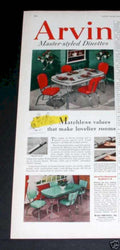 Arvin Master Dinettes Vintage Retro Advert Ads A4 Photo Print