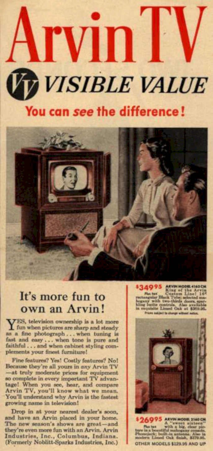 Arvin Tv Family Vintage Retro Advert Ads A4 Photo Print