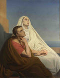 Ary Scheffer Saints Augustine and Monica A4 Photo Print