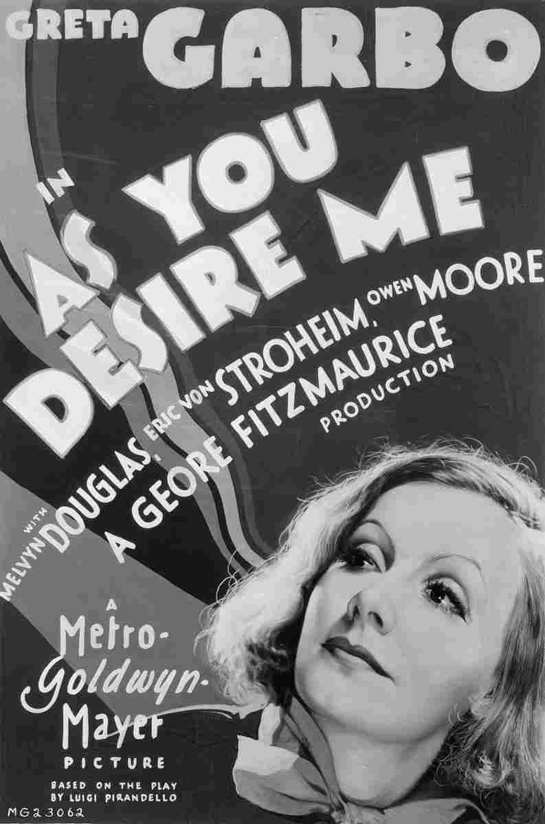 As You Desire Me 02 film star poster A4 Photo Print
