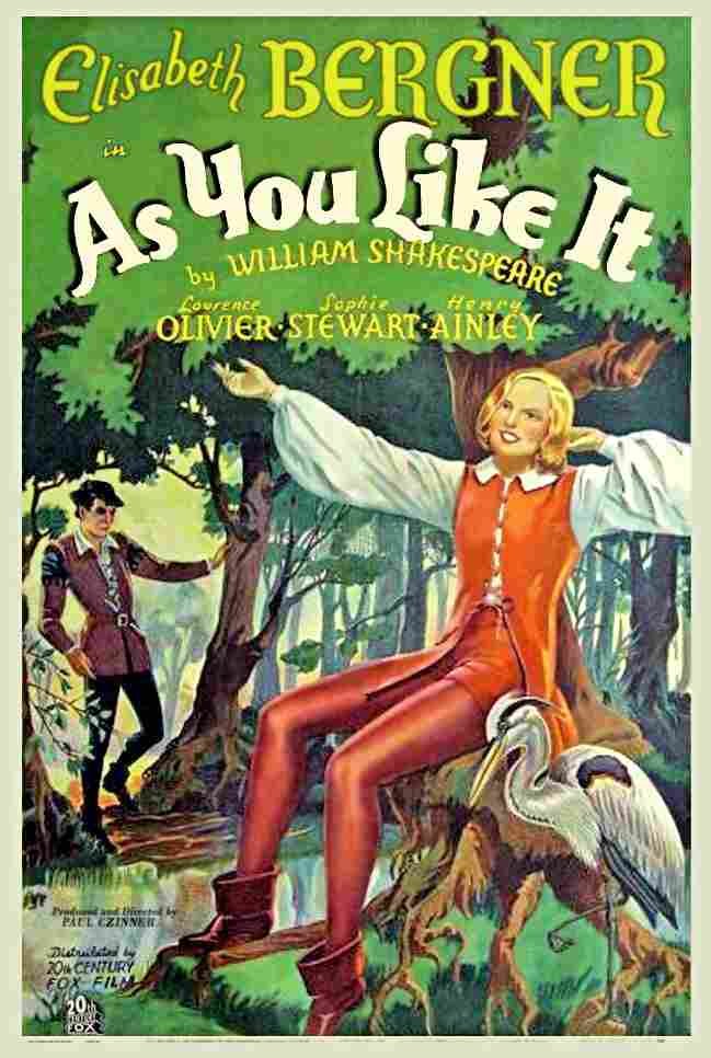 As You Like It 1936 01 film star poster A4 Photo Print