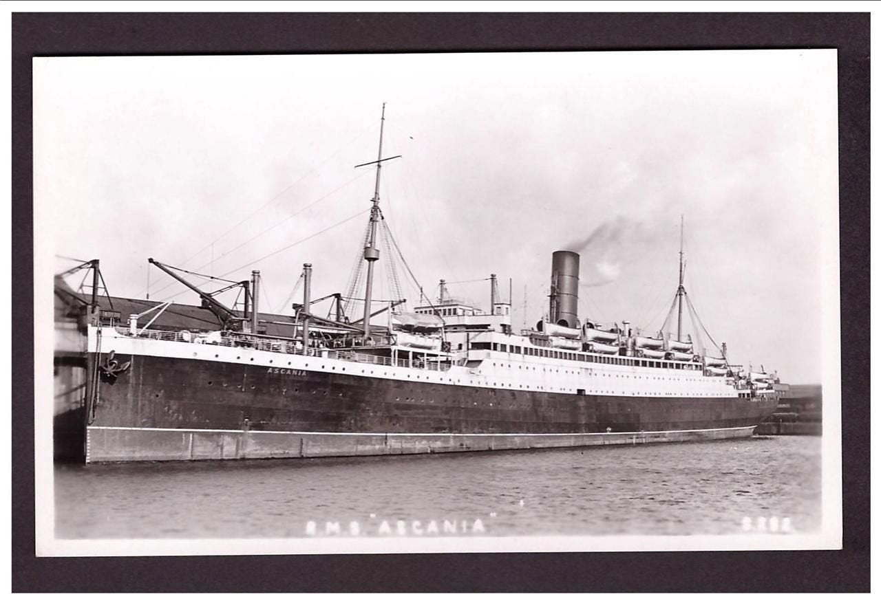 Ascania Alongside Dock Cunard Line 1925 Steam ship A4 Photo Print