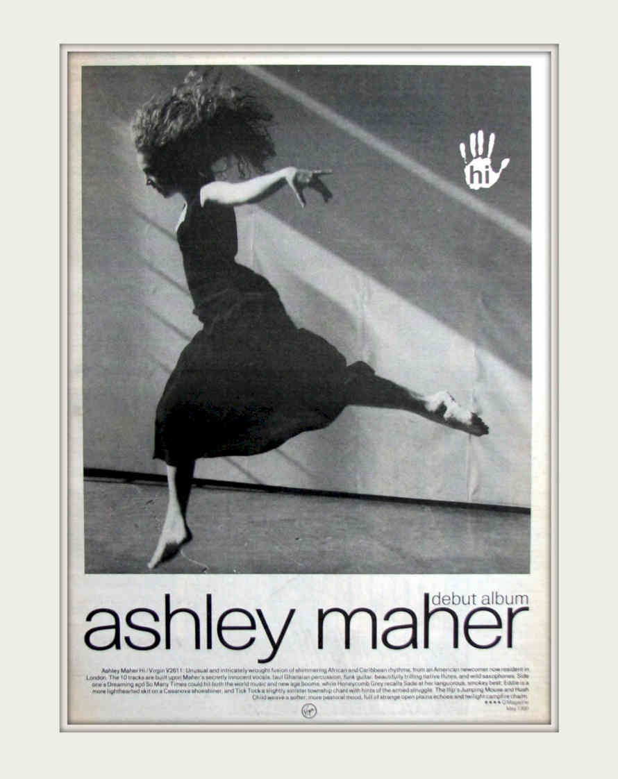 Ashleymaher Debutalbum Studio Vintage Retro Advert Poster A4 Photo Print