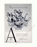 Asprey Silver Service Vintage Retro Advert Poster A4 Photo Print