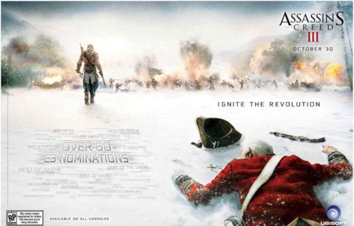 Assassins Creed Battlefield Vintage Retro Advert Poster A4 Photo Print