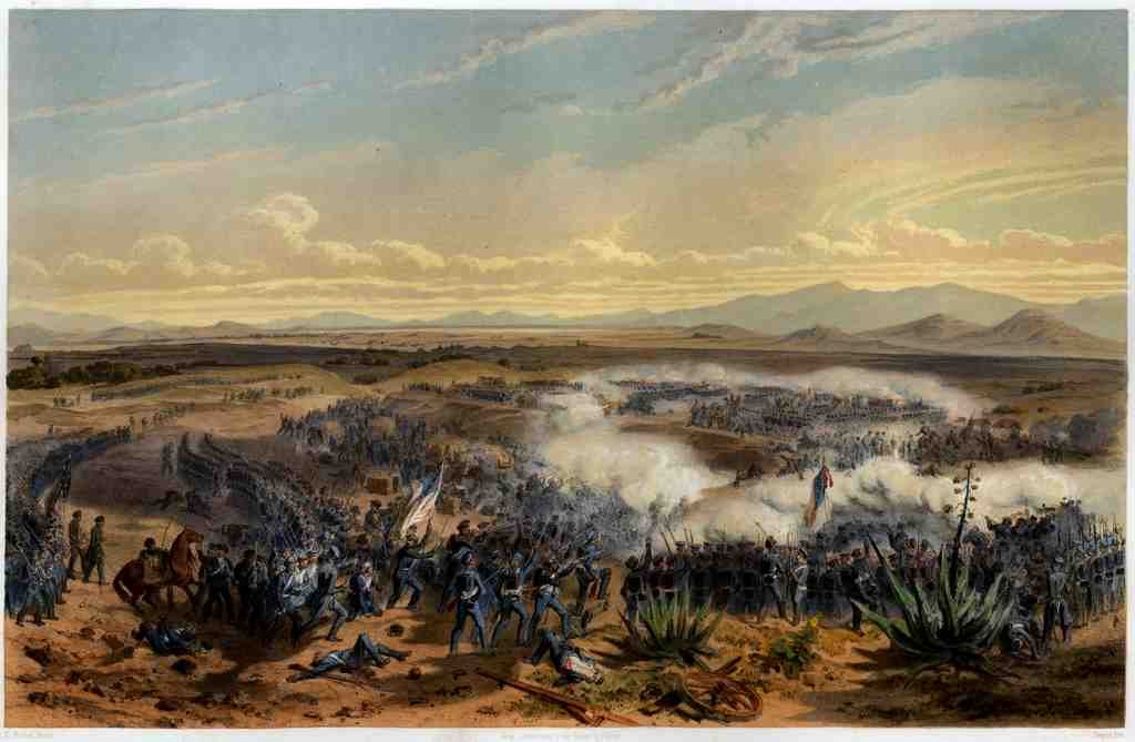 Assault Of Contreras 1851 Vintage A4 Photo Print