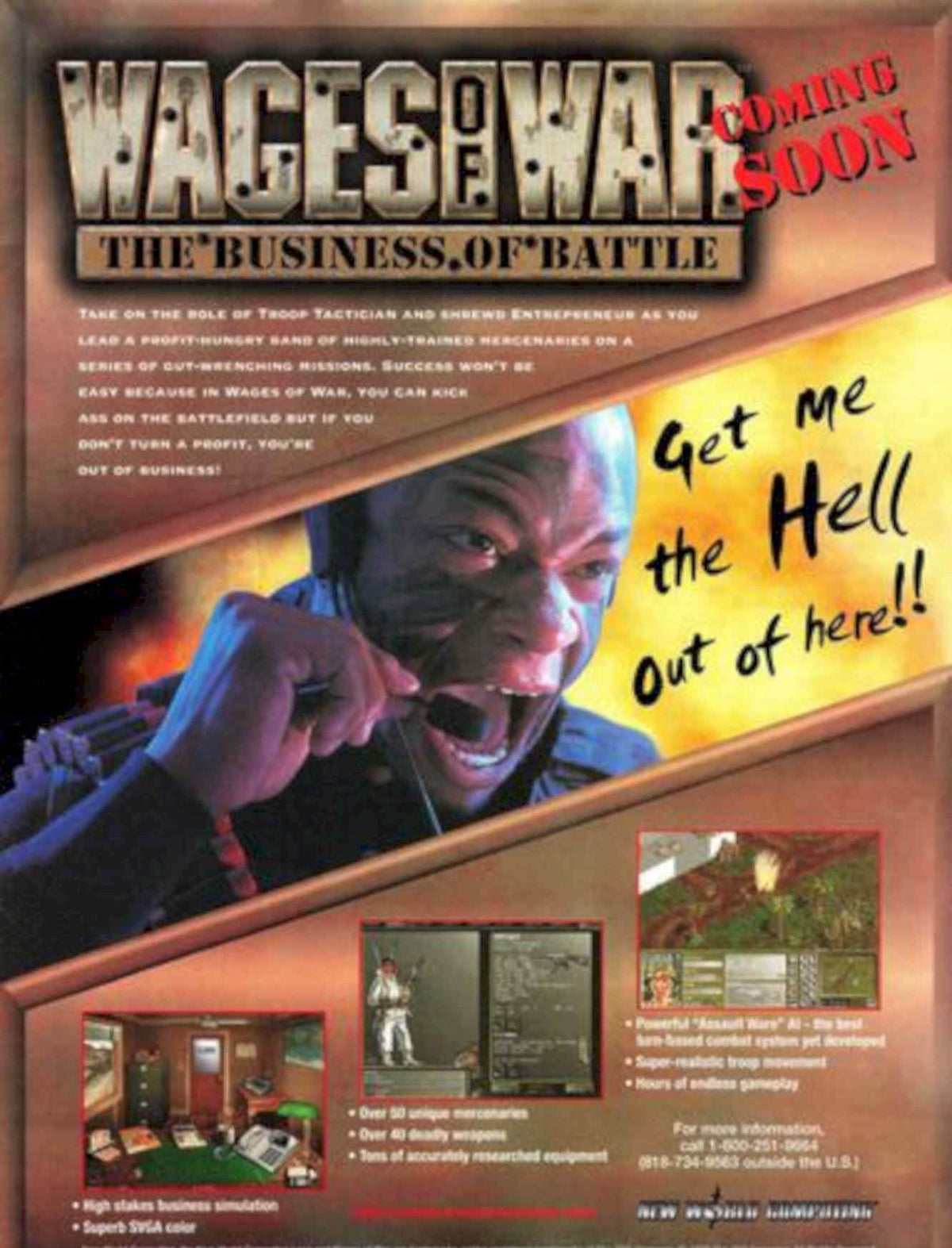 Assault Wars Combat Vintage Retro Advert Poster A4 Photo Print