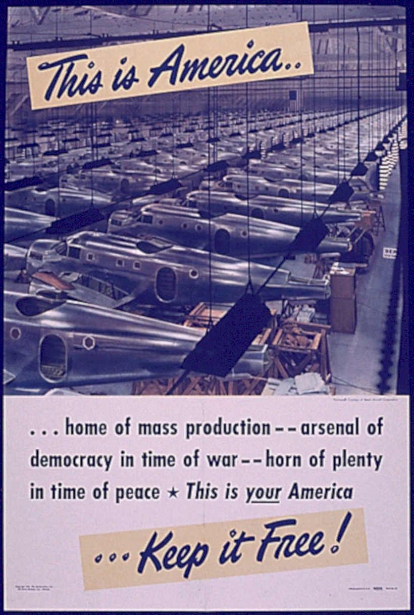 Assembly Line Planes Vintage Retro Advert Poster A4 Photo Print