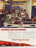 Assembly Line Railroad Vintage Retro Advert Ads A4 Photo Print