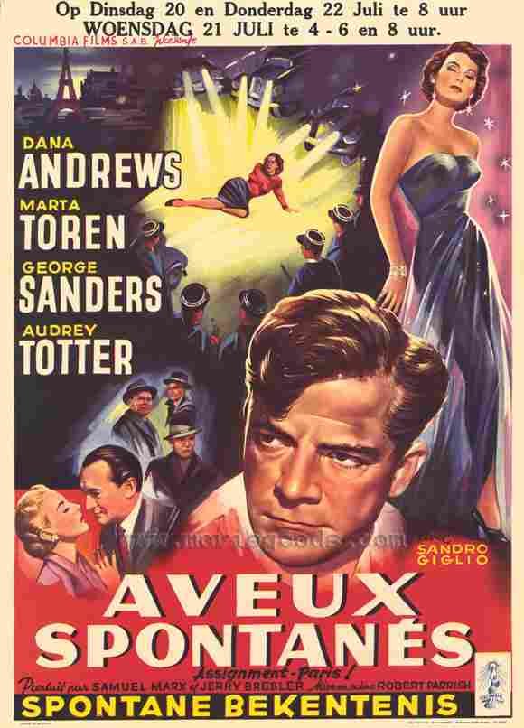 Assignment  Paris 01 film star poster A4 Photo Print