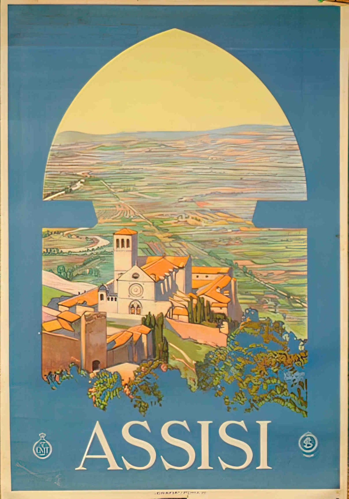 Assisi Advert A4 Photo Print