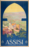 Assisi Italy Vista Vintage Retro Advert Poster A4 Photo Print