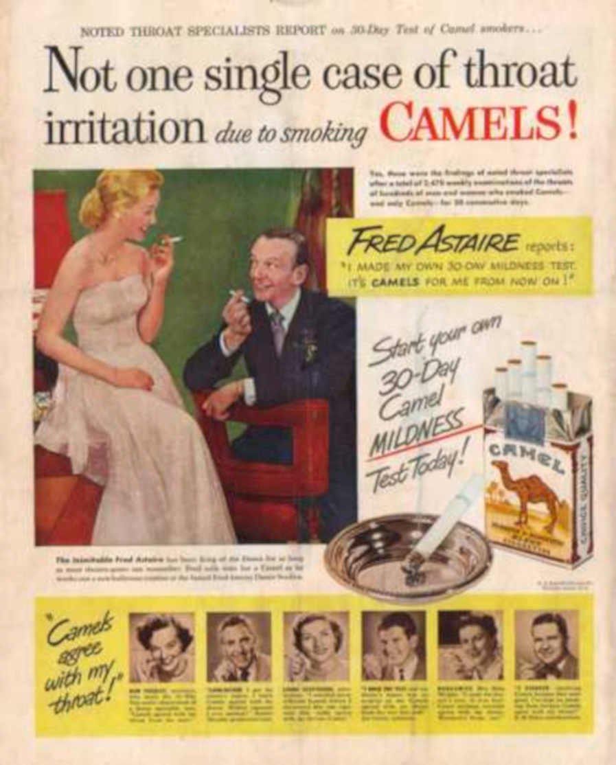 Astaire Camel Mildness Vintage Retro Advert Ads A4 Photo Print