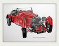 Aston Martin 1933 Vintage Retro Advert Poster A4 Photo Print