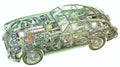 Aston Martin DB2 cutaway A4 Photo Print