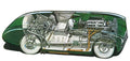 Aston Martin DB3 Spyder cutaway A4 Photo Print
