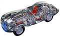 Aston Martin DB3S cutaway A4 Photo Print