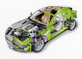 Aston Martin V12 Vanquish 2001 cutaway A4 Photo Print