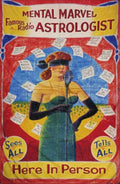 Astrologist Microphone Notes Vintage Retro Advert Ads A4 Photo Print