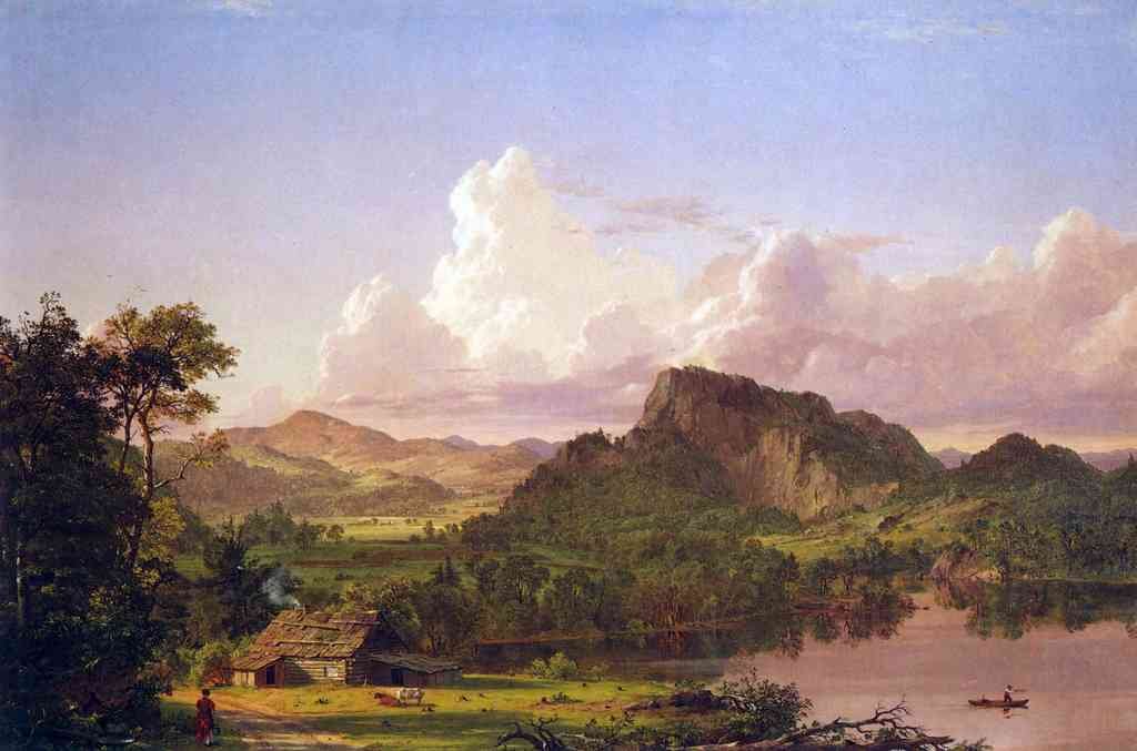 At Home On The Lake Frederick Edwin Church A4 Photo Print