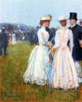 At The Grand Prix In Paris Hassam Impressionism American A4 Photo Print