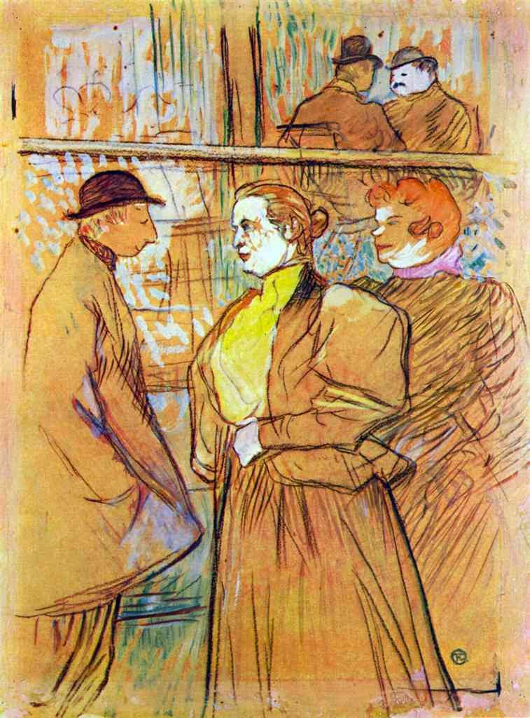At The Moulin Rouge Toulouselautrec A4 Photo Print