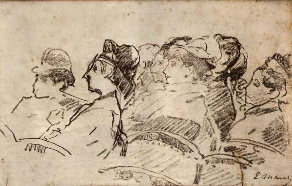 At The Theater Manet A4 Photo Print