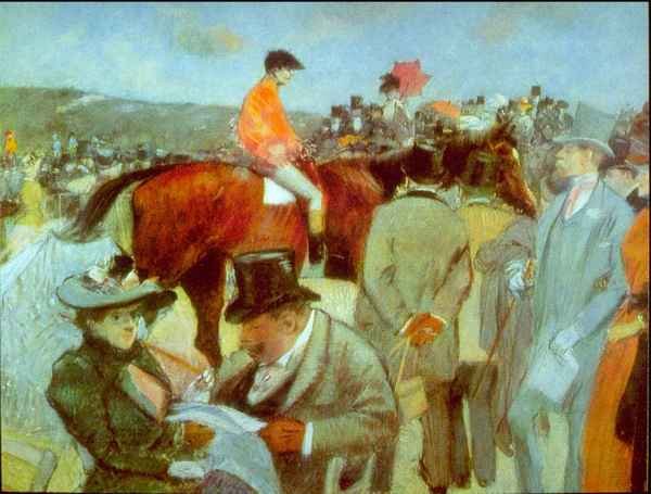 At the Races by Forain Impressionism A4 Photo Print