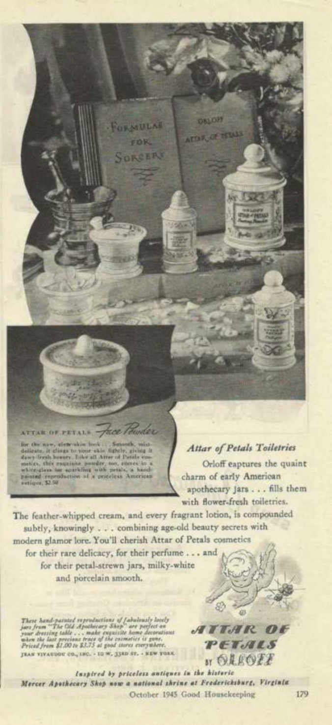 Atar Petals Jars Vintage Retro Advert Ads A4 Photo Print