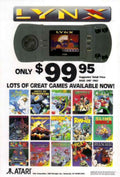 Atari Lynx Games Vintage Retro Advert Poster A4 Photo Print