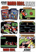 Atari Mario Bros Vintage Retro Advert Poster A4 Photo Print