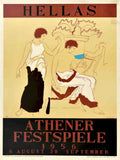 Athener Festspiele 1956 Vintage Retro Advert Poster A4 Photo Print