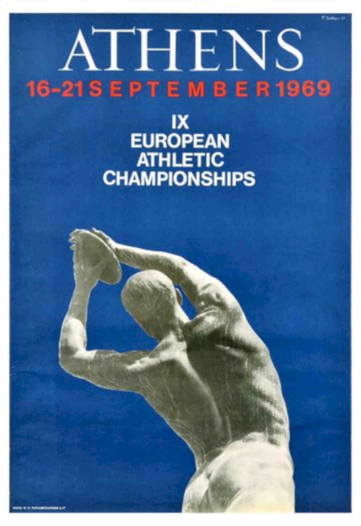 Athens Athletics 1969 Vintage Retro Advert Poster A4 Photo Print