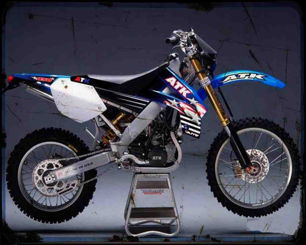Atk 450 Enduro 08 A4 Photo Print Motorbike Vintage Aged