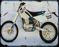 Atk 605 Motorbike Vintage Aged A4 Photo Print