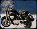 Atk 700 Cruiser Motorbike Vintage Aged A4 Photo Print