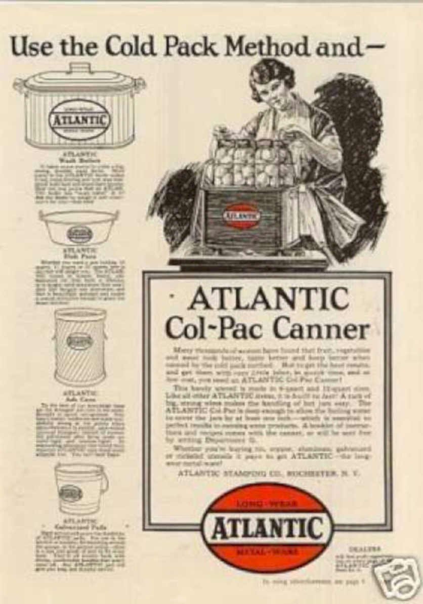 Atlantic Canner Pots Vintage Retro Advert Ads A4 Photo Print