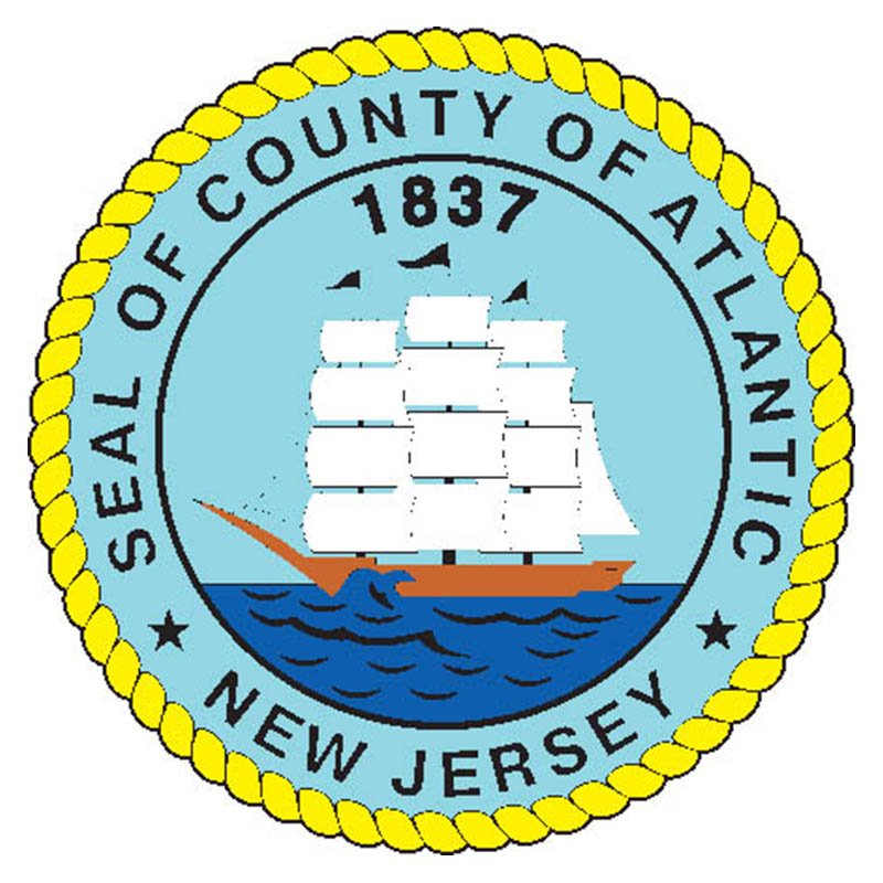 Atlantic County Seal N6539 A4 Photo Print