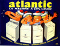 Atlantic Vintage Advert A4 Photo Print