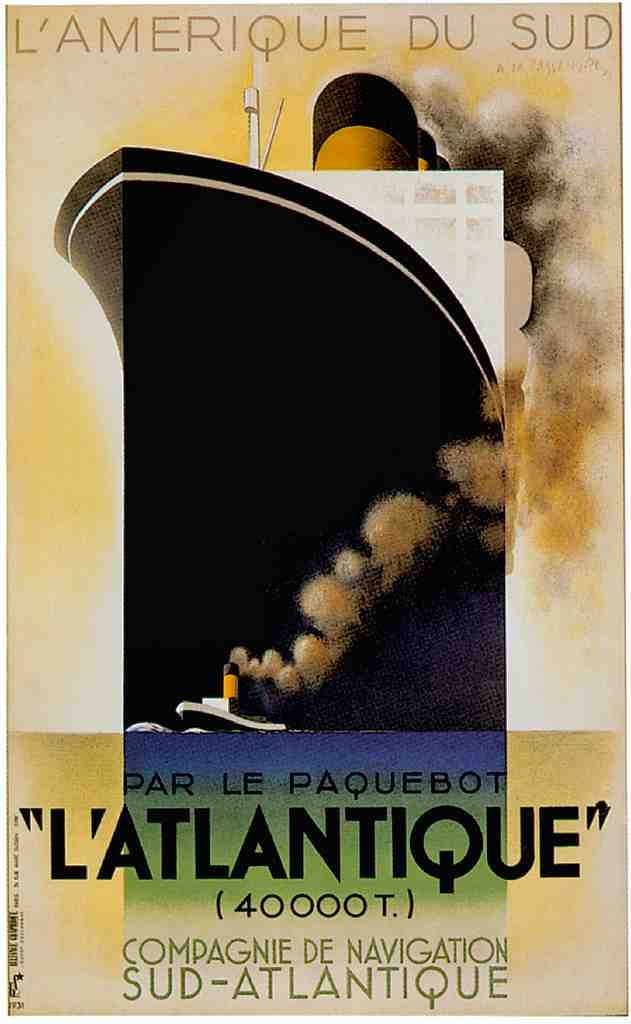 Atlantique Vintage A4 Photo Print